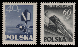 Polen 1954 - Mi-Nr. 868-869 ** - MNH - Eisenbahn / Train - Neufs