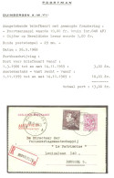 Entier CL 3 F + TP 848 APoortman Expédié En Recommandé Obl. Duinbergen 26/9/68 > BXL - Covers & Documents