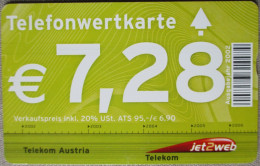 AUSTRIA JET2WEB TELECARD TELEPHONE PHONE TELEFONWERTKARTE PHONECARD CARTELA CARD CARTE KARTE COLLECTOR BEZEQ 50 UNITS - Oostenrijk