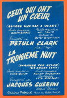 Partition " Ceux Qui Ont Un Coeur Et La Troisième Nuit " Par Petula Clark - 30 Pages - Chansonniers