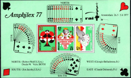 Netherlands Antilles, 1977, Mi 332-334, Int. Philatelic Exhibition "AMPHILEX 77" Amsterdam, Playing Cards, Block 5, MNH - Sin Clasificación