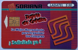 Mexico Ladaqtel $50 Chip Card - Soriana Tarjeta De Credito - Mexique