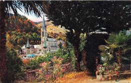 FRANCE - Lourdes - La Basilique - Colorisé - Carte Postale Ancienne - Lourdes