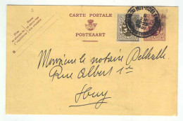 Entier Postal Lion Héraldique HUY 1 1931  - Repiquage SAVONNERIE RENSON à STATTE --  1552 - Briefkaarten 1909-1934