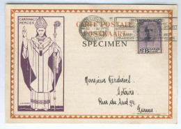 Carte ILLUSTREE MERCIER SPECIMEN Utilisée à BXL 1933  --  1459 - Geïllustreerde Briefkaarten (1971-2014) [BK]