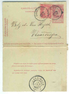 Carte-Lettre COURTRAI Vers NL 1900 Tarif PREFERENTIEL 20c (152) - Carte-Lettere