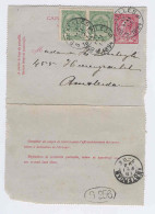 Entier Carte-Lettre Timbre No 46  + Compléments Vers AMSTERDAM 1894 - Tarif PREFERENTIEL 20 C  --  2726 - Postbladen