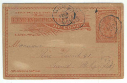 CONGO BELGE Entier 15 C 1901 TUMBA Vers GAND --  2274 - Stamped Stationery