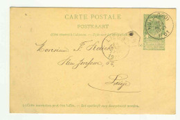 Carte Postale  HUY(NORD) 1901 Origine Manuscrite ANTHEIT(Petite-Wanze)  --  2196 - Briefkaarten 1871-1909