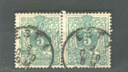 Timbre No 45 En Paire Cachet AMBULANT EST 1  --  1958 - Bahnpoststempel