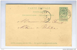 Entier 5 C MARBAIS 1901 Vers Notaire à BALATRE , Cachet MAZY - Origine Manuscrite TONGRINNE  --  6/275 - Postkarten 1871-1909