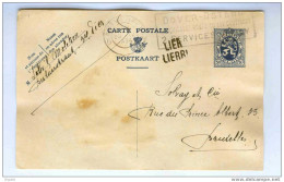 Entier Lion Héraldique ANVERS 1934  - Griffe Origine Bilingue LIER LIERRE  --  6 /084 - Briefkaarten 1909-1934