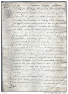 Contrat En 13 Pages S/Papier Fiscal ,An 12 , Par Notaire Verbrugghen à ST LIEVENS HOUTEM ,Enregistré à ALOST --  6 /053 - 1794-1814 (Periodo Frances)