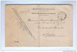 Lettre En Franchise Bestuur Registratie EEKLOO 1945 Vers La Ville  --  5/354 - Franchigia