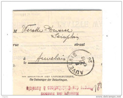 Lettre En Franchise Des Impots AUVELAIS 1926 Vers La Ville  --  5/351 - Portofreiheit