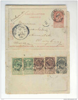 Carte-Lettre Fine Barbe BLANKENBERGHE 1896 Vers Allemagne - TB Affranchissement Armoiries  --  5/315 - Postbladen