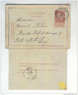 Carte-Lettre Fine Barbe CHATELINEAU 1894 Vers LIEGE - Expéditeur Debaussy , Philatéliste  --  5/314 - Kartenbriefe