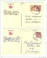 6 Entiers Postaux Lion Héraldique Cachets Différents 1984/1985 KORTENBERG 3070  --  5/311 - Postkarten 1951-..