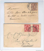 Lot De 5 Enveloppes Carte De Visite Sceau De L'Etat Et Lion V 1938/1946 --  5/072 - 1935-1949 Kleines Staatssiegel