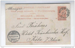 Entier 10 C Fine Barbe RHODE ST GENESE 1897 Vers Allemagne  --  8/256 - Postkarten 1871-1909
