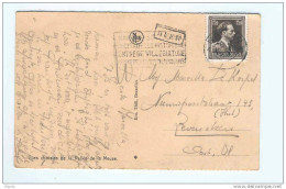 Carte- Vue WAULSORT Col Ouvert 1.20 F NAMUR X 1953 - Griffe à L'Origine HEER  --  8/239 - 1936-1957 Offener Kragen