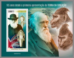 GUINEA-BISSAU 2023 MNH Theory Of Evolution Evolutionstheorie S/S II – OFFICIAL ISSUE – DHQ2346 - Natur