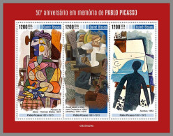 GUINEA-BISSAU 2023 MNH Pablo Picasso Paintings Gemälde Peintures M/S – OFFICIAL ISSUE – DHQ2346 - Picasso