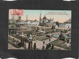 125335        Belgio,     Exposition  De  Bruxelles   1910,   Jardin  Hollandais  Et  Pavillon  De  Monaco,  VG  1910 - Ausstellungen