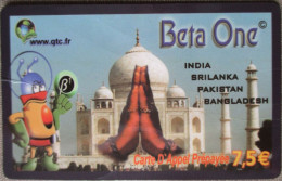 FRANCE BETA ONE INDIA PELEPHONE TELEPHONE PHONE TELEFONWERTKARTE PHONECARD CARTELA CARD CARTE KARTE COLLECTOR TELECOM - “600 Agences”