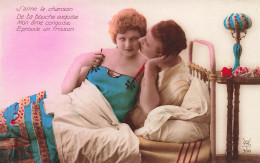 COUPLES - J'aime La Chanson De Ta Bouche Exquise - Fantaisie - Carte Postale Ancienne - Parejas