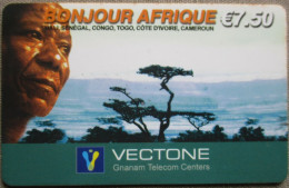 GNANAM AFRICA BONJOUR PELEPHONE TELEPHONE PHONE TELEFONWERTKARTE PHONECARD CARTELA CARD CARTE KARTE COLLECTOR TELECOM - Lettonia