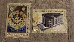 ROMANIA 135 YEARS SINCE THE ESTABLISHMENT M.L.N.R. SET USED - Usado