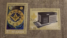 ROMANIA 135 YEARS SINCE THE ESTABLISHMENT M.L.N.R. SET USED - Used Stamps