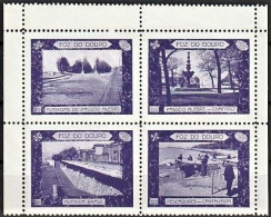 Portugal 1938, Porto Foz Do Douro - 4 Vignettes Touristiques/ 4 Vinhetas De Turismo -|- MNH - Local Post Stamps