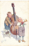 2f.910  Karl FEIERTAG - B.K.W.I. 774-2 - 1916 - Coppia Di Bambini Musicisti - Feiertag, Karl