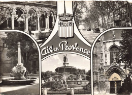 FRANCE - Aix-en-Provence - Multi-vues - Carte Postale Ancienne - Aix En Provence