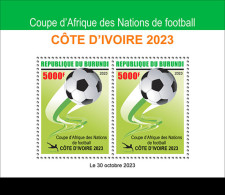 Burundi  2023 Africa Cup Of Nations. (105b) OFFICIAL ISSUE - Fußball-Afrikameisterschaft