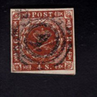 1906848951 1854 1857 SCOTT 4 (O) GESTEMPELD - USED - ROYAL EMBLEMS - Used Stamps