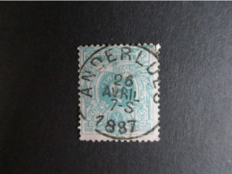 Nr 45 - Centrale Stempel "Anderlues" - Coba + 4 - 1869-1888 Leone Coricato