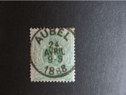 Nr 45 - Centrale Stempel "Aubel" - Coba + 2 - 1869-1888 León Acostado