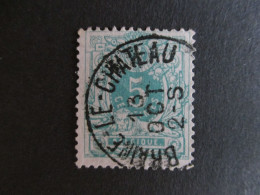 Nr 45 - Centrale Stempel "Braine-le-Chateau" - Coba + 4 - 1869-1888 Lion Couché