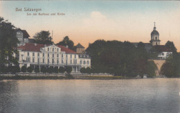 D8393) BAD SALZUNGEN - See Mit Kurhaus U. Kirche ALT ! 1917 - Bad Salzungen