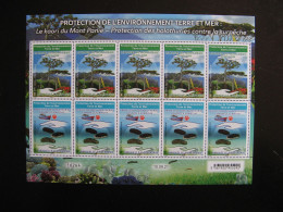 Nouvelle-Calédonie: TB Feuille De 5 Paires N°1411/1412, Neuve XX . - Unused Stamps