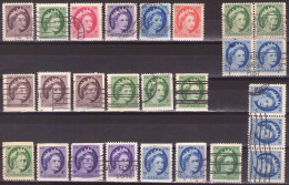 Canada 1954 - ELIZABETH II - Mi 290-295A,D,E,F - USED - Usati