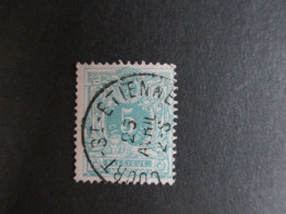 Nr 45 - Centrale Stempel "Court-St Etienne" - Coba + 4 - 1869-1888 Lion Couché (Liegender Löwe)