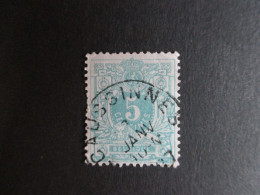 Nr 45 - Centrale Stempel "Ecaussinnes" - Coba + 4 - 1869-1888 Leone Coricato