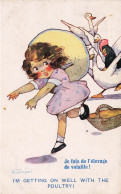 Illustrateur Illustration Agnes Richardson I' M Getting On Well With The Poultry Artistique Series N° 2198 - Spurgin, Fred