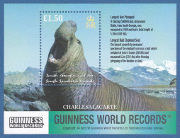 SOUTH GEORGIA  2002  ELEPHANT SEAL  GUINNESS RECORDS  SG M.S. 343  U.M. - Georgia Del Sud