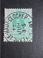 Nr 45 - Centrale Stempel "Fexhe-le-Haut-Clocher" - Coba + 8 - 1869-1888 León Acostado