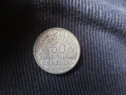 FRANCE ETAT FRANCAIS 50 CENTIMES 1942 TTB+ - 50 Centimes